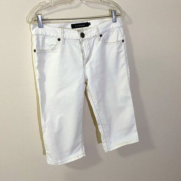 Calvin  Klein White Shorts - Picture 1 of 6